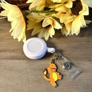 Pokemon Charmander Badge Reel Charm
